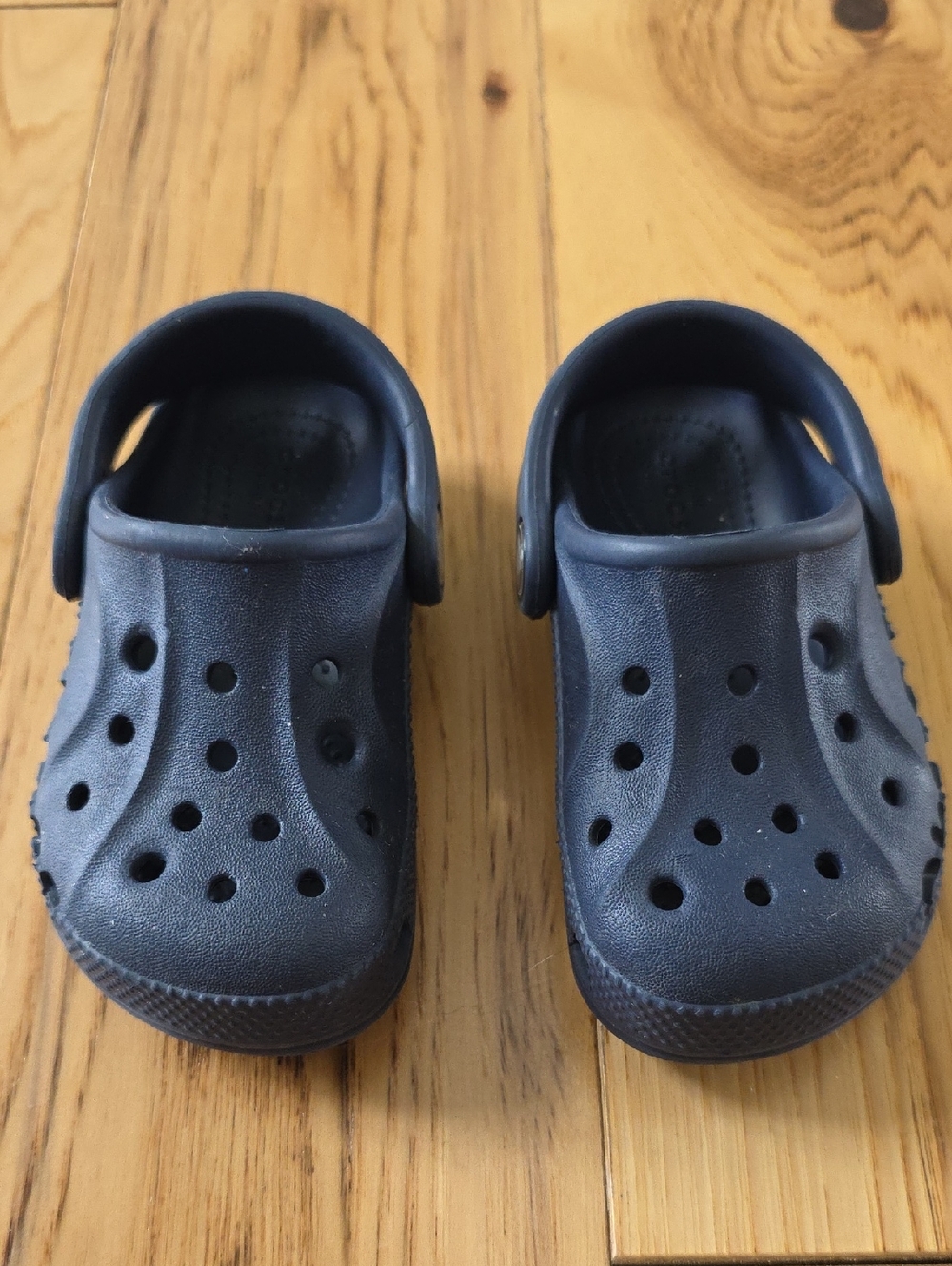 CROCS Kids Navy Blue Classic Clog Sandals